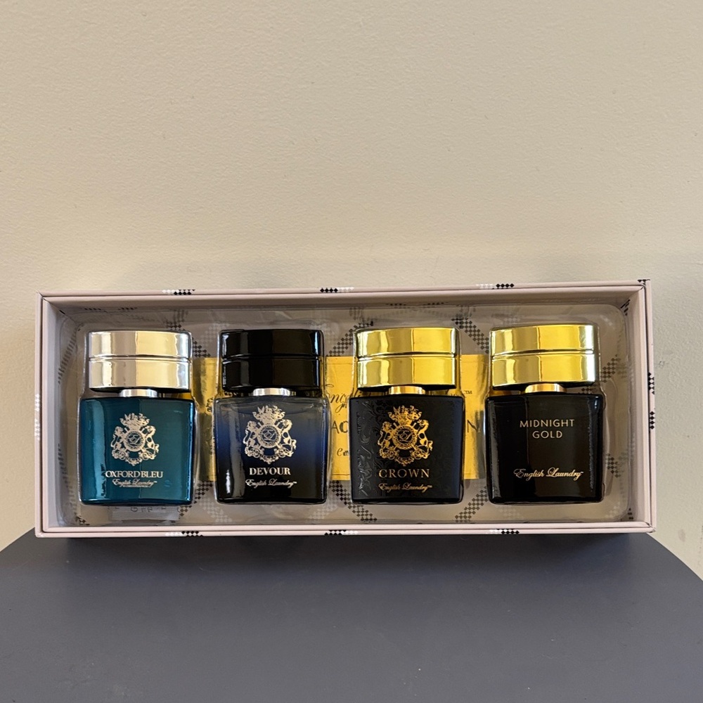 English Laundry Men’s 4 Piece Gift Set Teal, Black, Gold